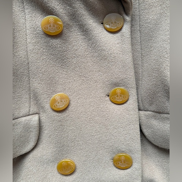 Vivienne Westwood tan beige pea coat red label size 42 - Picture 3 of 14